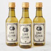 ハロウィーンラブエリクサードリンク不気味 ワインラベル (ボトル)