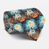 ハロウィーンラブラドールカボチャ怖 ネクタイ (ロール)