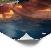 ハロウィーンラブラドールカボチャ怖 ポスター (コーナー)