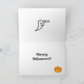 ハロウィーンラブラドールパピースアンドパンプキンス カード (内部)