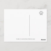 ハロウィーンラブラドールパピースアンドパンプキンス ポストカード (裏面)