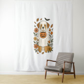 ハロウィーンラブラドールレトリエバーフラワー タペストリー (インサイチュ)