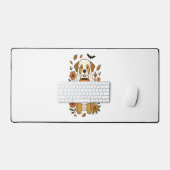 ハロウィーンラブラドールレトリエバーフラワー デスクマット (キーボード&マウス)
