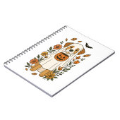 ハロウィーンラブラドールレトリエバーフラワー ノートブック (左側)