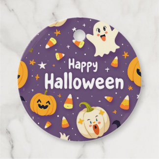 ハロウィーンラベル – お菓子やギフトに最適! フェイバータグ