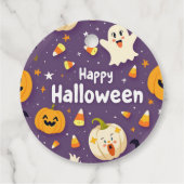 ハロウィーンラベル – お菓子やギフトに最適! フェイバータグ (裏面)