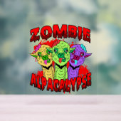 ハロウィーンラマアルパおもしろいカラマグラマカッコいいギフト アクリルサイン (ニュートラル)