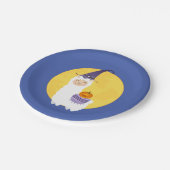 ハロウィーンラマパーティー ペーパープレート (アングル)