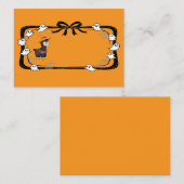ハロウィーンラマWitch Hat Orange プレイスカード (正面/裏面)