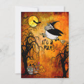 ハロウィーンラムウィッチパーソナライズされたパーティー 招待状 (正面)