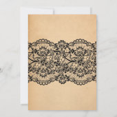 ハロウィーンランジェリーシャワーブラックレッド魔女パーティー 招待状 (裏面)