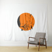 ハロウィーンランドスケープハロウィーンデザイン タペストリー (インサイチュ(横))