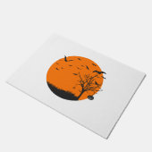 ハロウィーンランドスケープハロウィーンデザイン ドアマット (アングル)