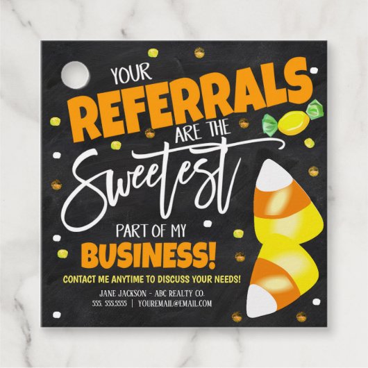 ハロウィーンリアルタギフトタグ フェイバータグ (正面)