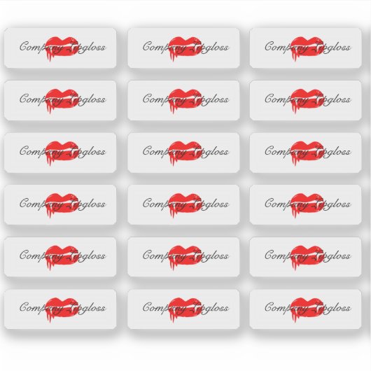 ハロウィーンリップグロス包装ロゴブランディング シール (正面)
