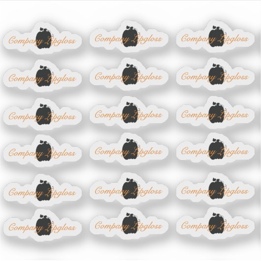 ハロウィーンリップグロス包装ロゴリップブランディング シール (正面)