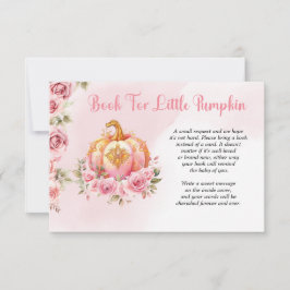 ハロウィーンリトルカボチャ赤ちゃんシャワー予約リクエスト サンキューカード