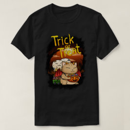 ハロウィーンリトルデビルキャット Tシャツ