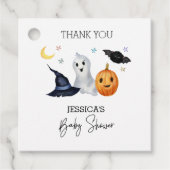 ハロウィーンリトルブウォーター色ベビーシャワー フェイバータグ (正面)