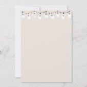 ハロウィーンリトルブカボチャかわいい赤ちゃんシャワー 招待状 (裏面)