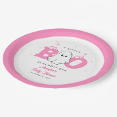 ハロウィーンリトルブカワイイ幽霊ガールベビーシャワー ペーパープレート (アングル)