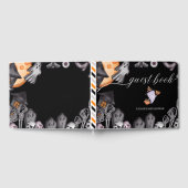 ハロウィーンリトルブカワイイ幽霊ベビーシャワー秋 ゲストブック (全面)