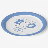 ハロウィーンリトルブカワイイ幽霊ボーイベビーシャワー ペーパープレート (アングル)