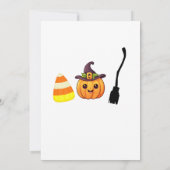 ハロウィーンリトルブプンキンベビーブシャワー招待状 招待状 (裏面)