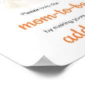 ハロウィーンリトルブベイビーシャワー封筒ステーション ポスター (角)