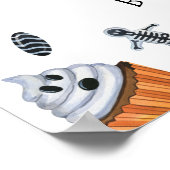 ハロウィーンリトルブベビーシャワーへようこそ ポスター (角)