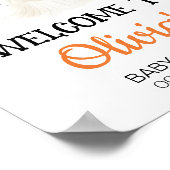 ハロウィーンリトルブベビーシャワーへようこそ ポスター (角)