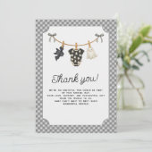 ハロウィーンリトルブベビーシャワーサンキューカード サンキューカード (スタンド正面)