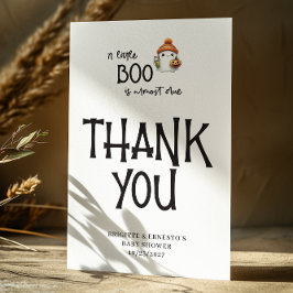 ハロウィーンリトルブベビーシャワーフラット サンキューカード