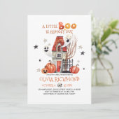 ハロウィーンリトルブベビーシャワー招待状 招待状 (スタンド正面)
