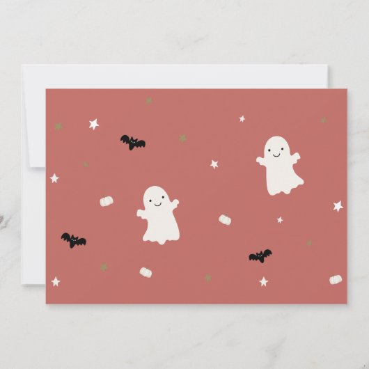 ハロウィーンリトルブーベビー誕生写真発表 案内状 (裏面)