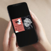 ハロウィーンリトルブーベビー誕生写真発表 案内状