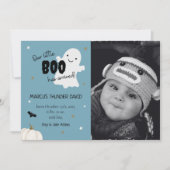 ハロウィーンリトルブーベビー誕生写真発表 案内状 (正面)