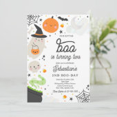 ハロウィーンリトルブーボーイ幽霊2nd誕生日パーティー 招待状 (スタンド正面)