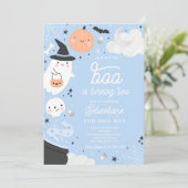 ハロウィーンリトルブーボーイ幽霊2nd誕生日パーティー 招待状 (スタンド正面)