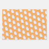 ハロウィーンリトルブー幽霊たちラッピング紙シート ラッピングペーパーシート (正面)