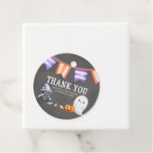 ハロウィーンリトルブー幽霊ベビーシャワーラウンド フェイバータグ (インサイチュ)