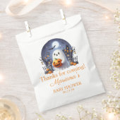 ハロウィーンリトルブー幽霊ベビーシャワー フェイバーバッグ (クリップ留めされた状態)