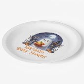 ハロウィーンリトルブー幽霊ベビーシャワー ペーパープレート (アングル)