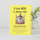 ハロウィーンリトルボー男女兼用ベビーシャワー 招待状 (スタンド正面)