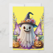 ハロウィーンリトルボー男女兼用ベビーシャワー 招待状 (裏面)