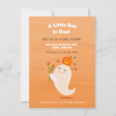 ハロウィーンリトルボー男女兼用ベビーシャワー 招待状 (正面)