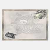 ハロウィーンリブケージとフクロウヴィナツゲエフェメラ ラッピングペーパーシート (正面)