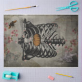 ハロウィーンリブケージカボンプキンハートフローラエフェメラ 薄葉紙 (クラフト)