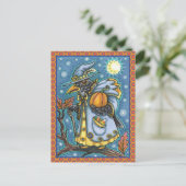 ハロウィーンレイブンEVE BLACKBIRD WIZARD ポストカード (スタンド正面)