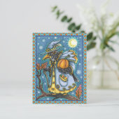 ハロウィーンレイブンEVE BLACKBIRD WIZARD ポストカード (スタンド正面)